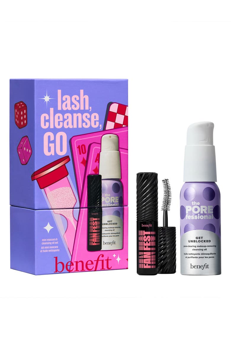 Benefit Cosmetics Lash, Cleanse, Go 2-Piece Set $34 Value, Main, color, 
