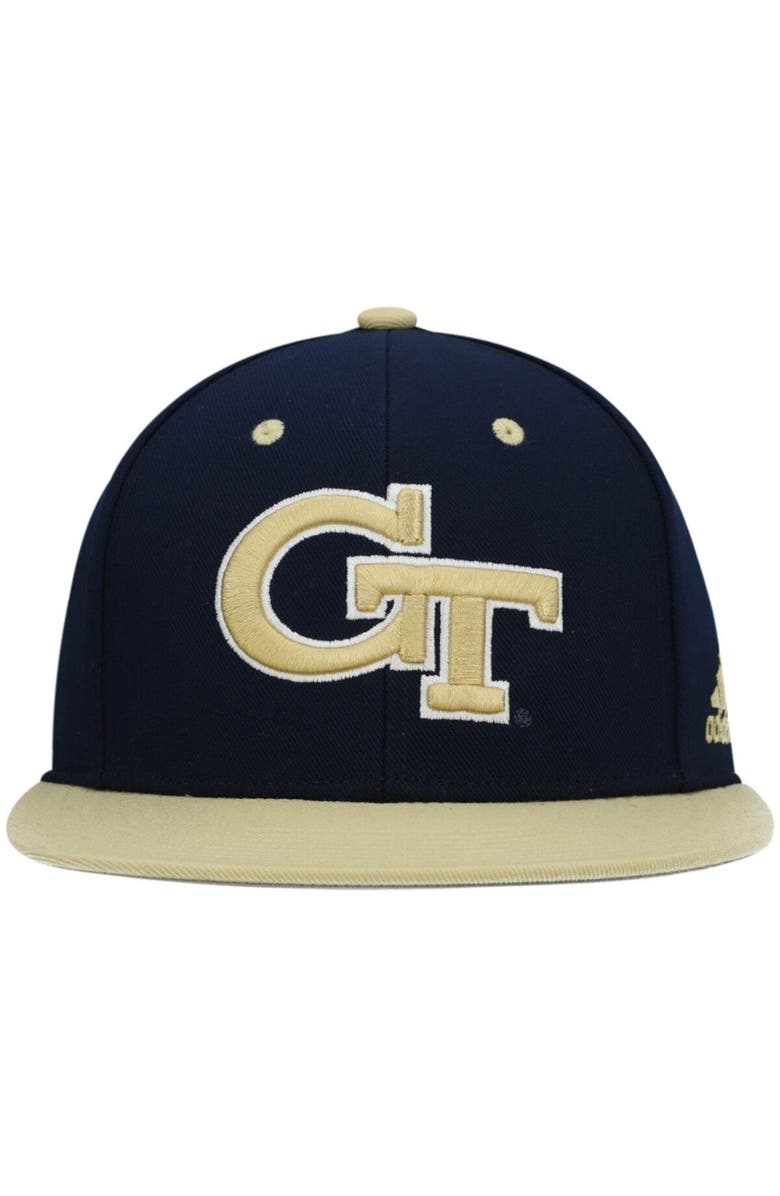 adidas Men's adidas Navy Georgia Tech Yellow Jackets On-Field Baseball Fitted Hat, Alternate, color, Navy