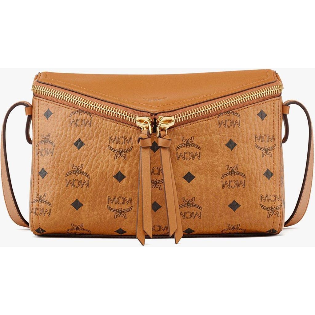 Mcm Diamant 3d Shoulder Bag In Brown