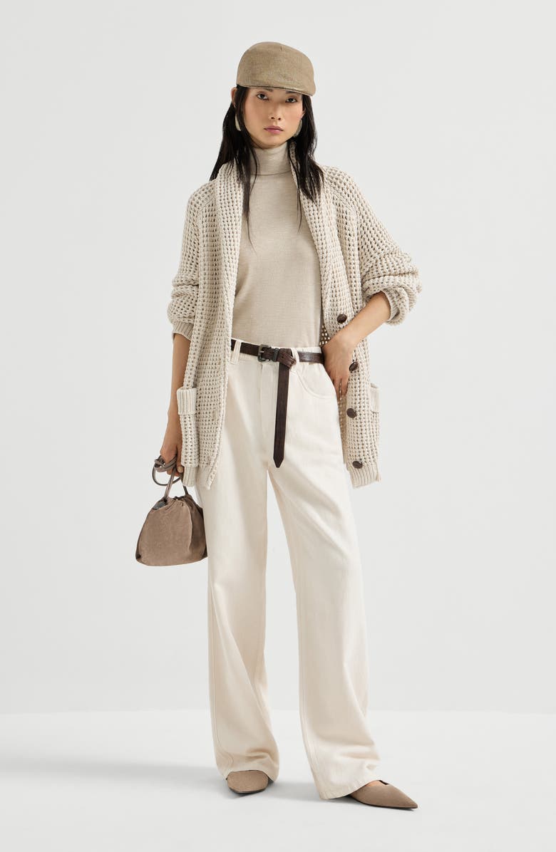 Brunello Cucinelli Contemporary trousers, Alternate, color, Panama