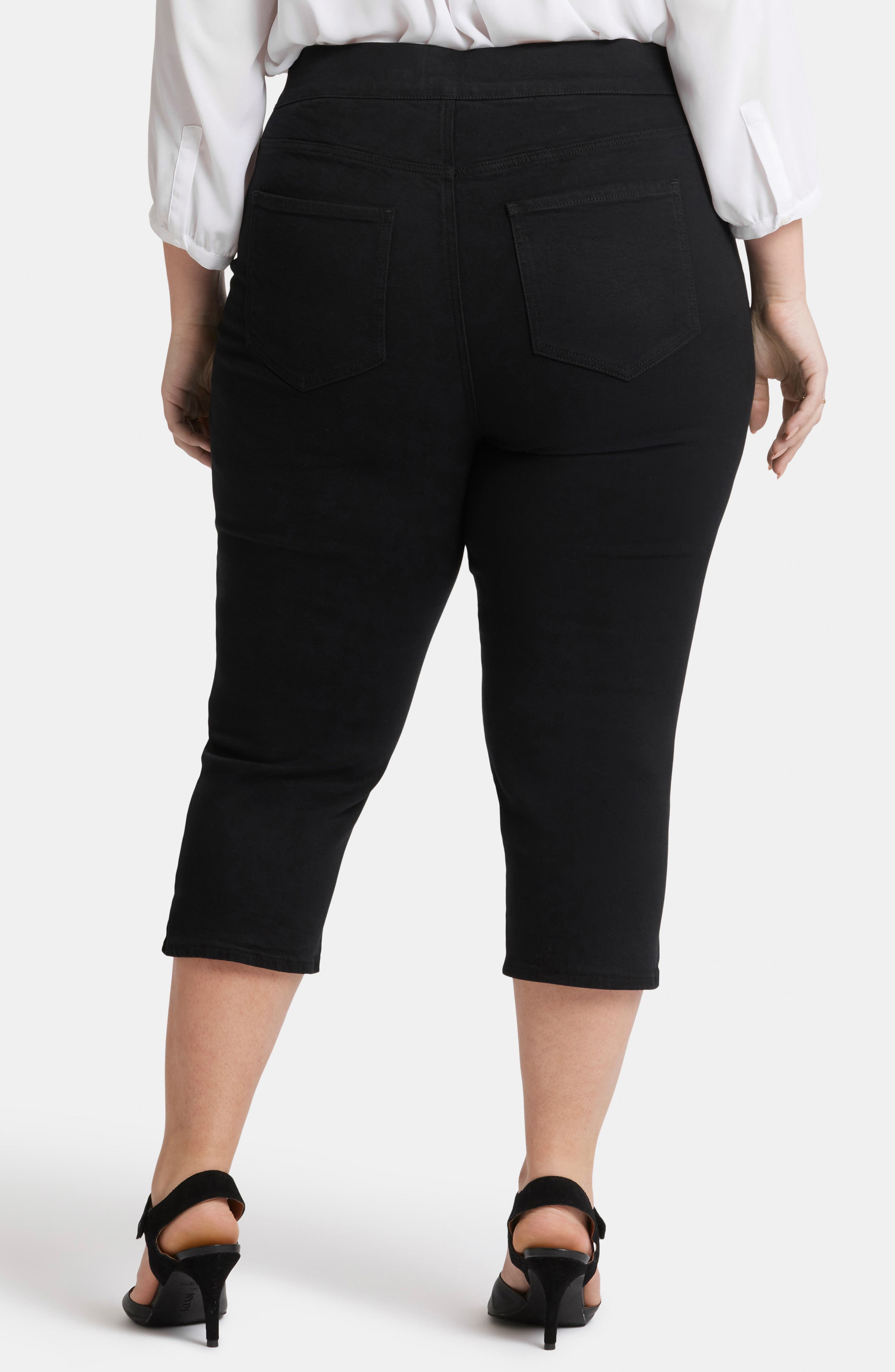 Dakota Side Slit Pull-On Capri Jeans - image 2