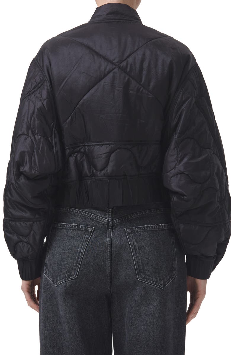 AGOLDE Iona Quilted Nylon Jacket, Alternate, color,