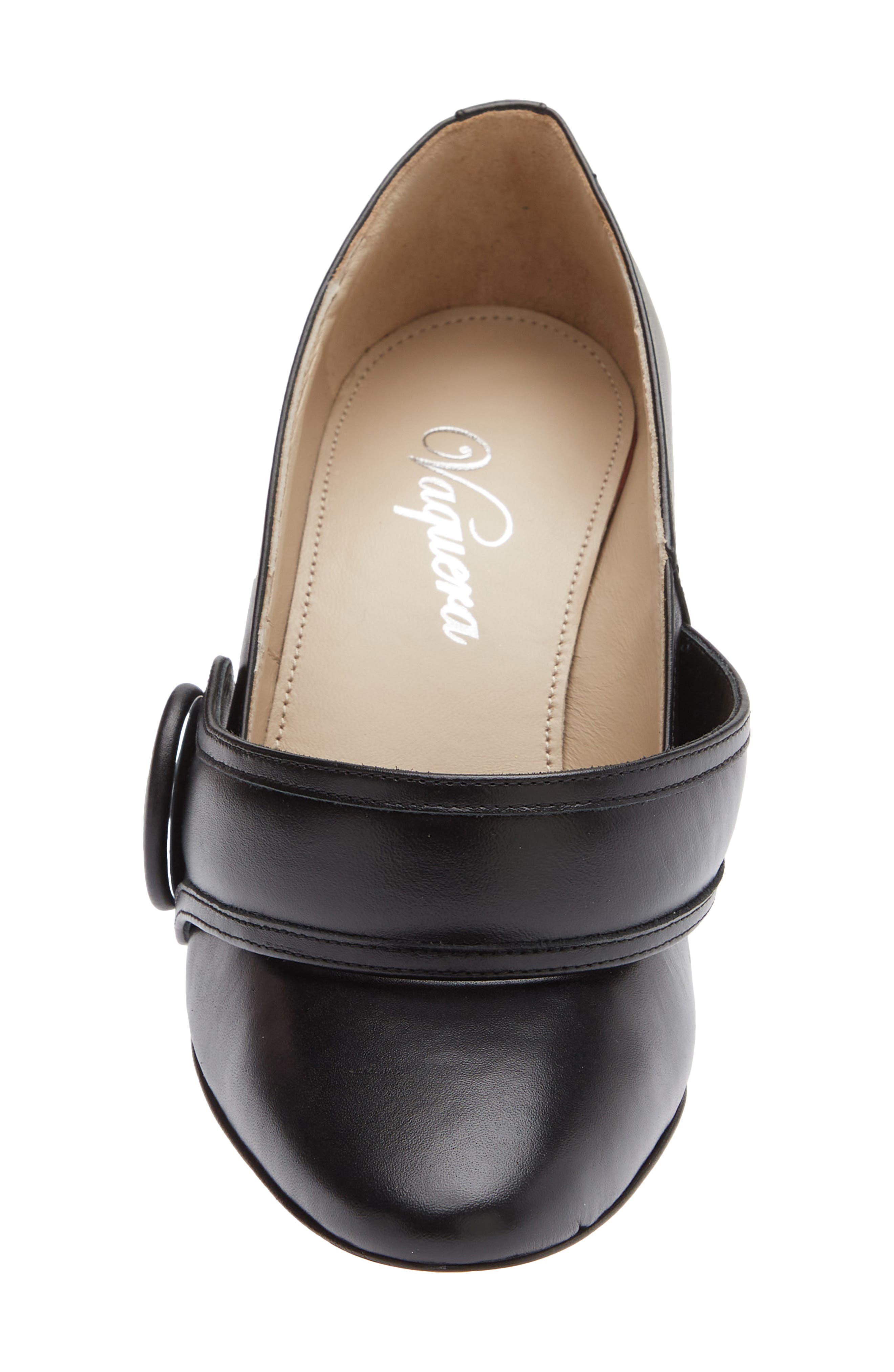 Leather Wedge Pump, Alternate, color, BLACK