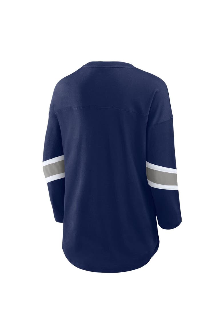 Women's Fanatics  Navy Dallas Cowboys Redzone 3/4-Sleeve T-Shirt, Alternate, color, Navy