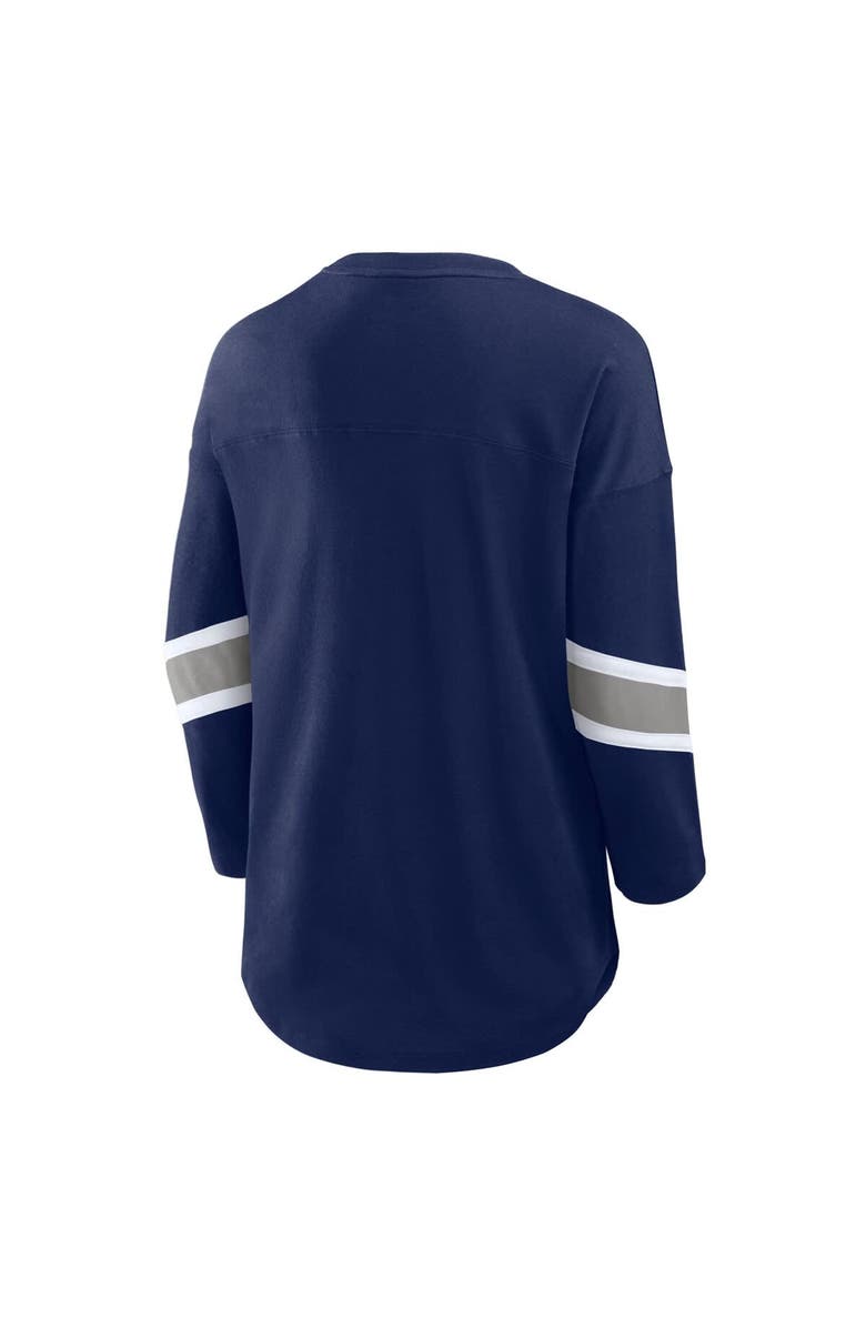 FANATICS Women's Fanatics  Navy Dallas Cowboys Redzone 3/4-Sleeve T-Shirt, Alternate, color, Navy