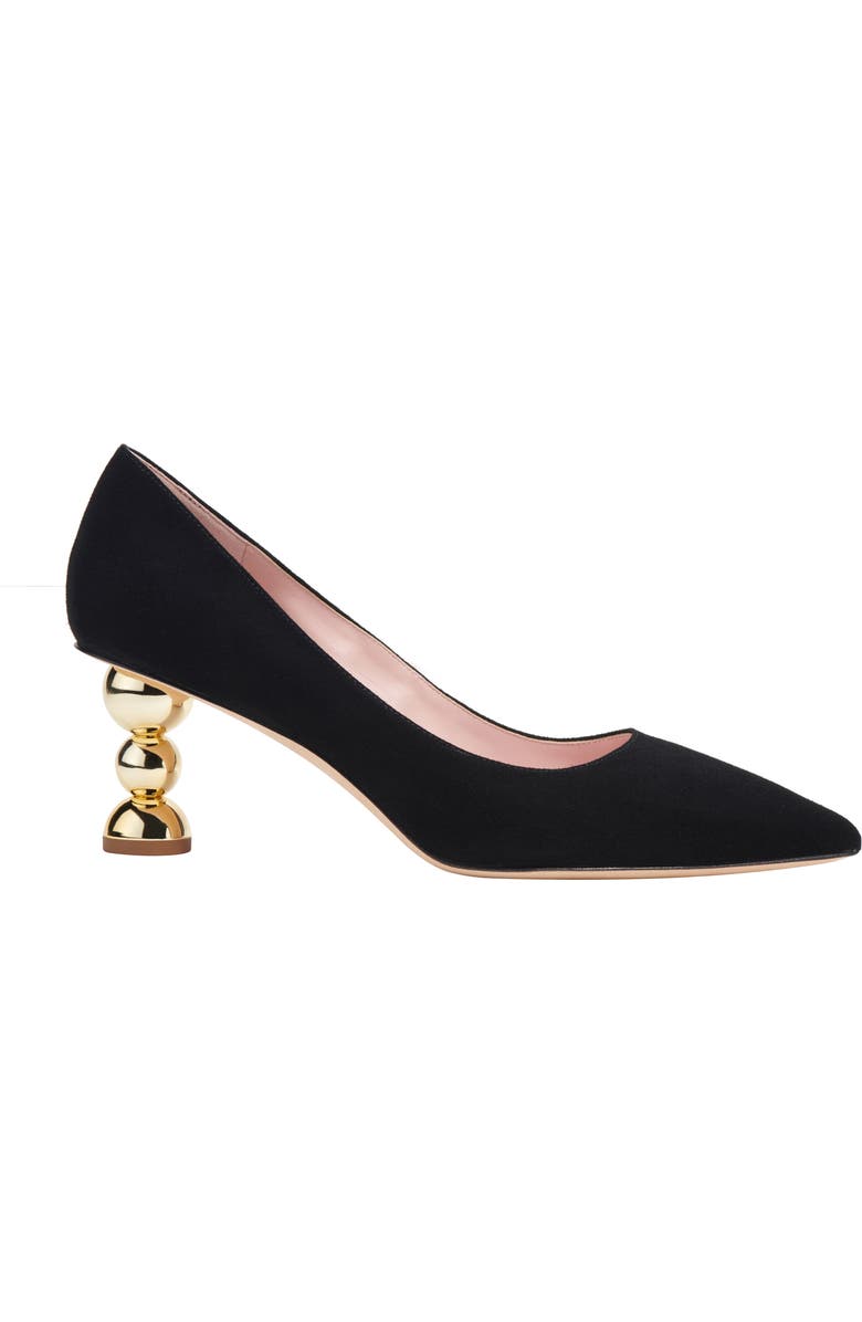 Kate Spade New York charmer pointed toe pump, Alternate, color, Black