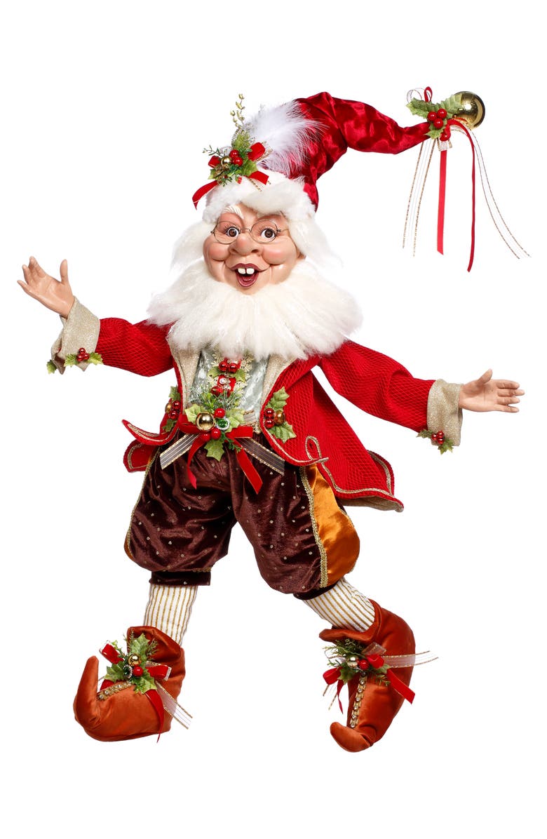 Mark Roberts Jolly Holly Elf, Main, color, Red