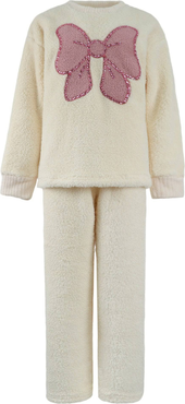 Lola + The Boys Women's Big Bow Crystal Fuzzy Set