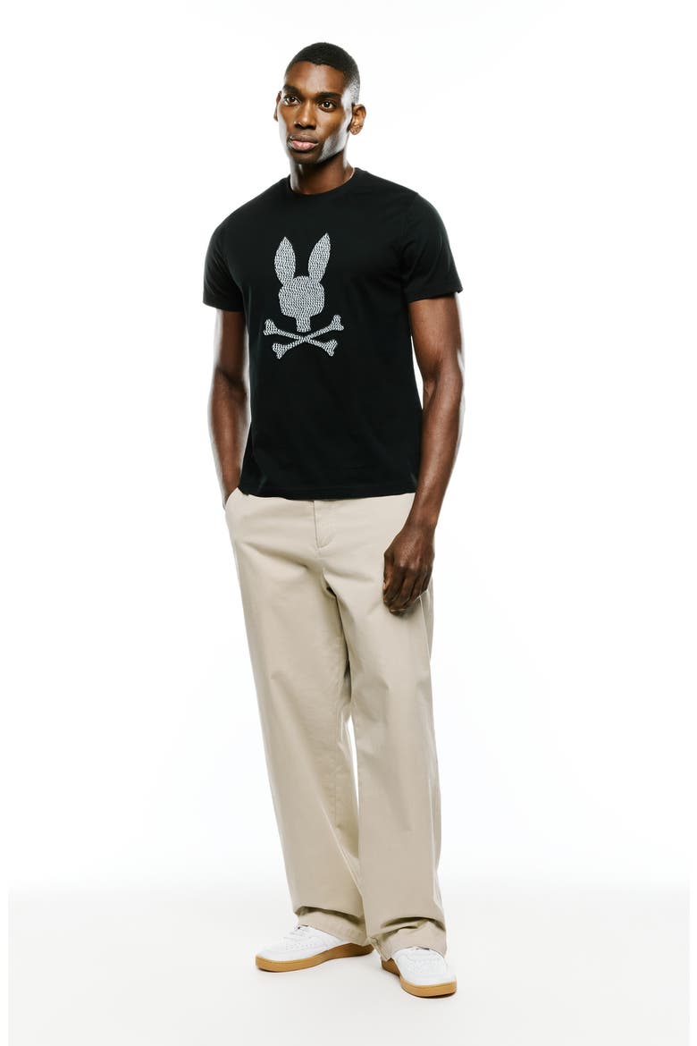 Darcy Embroidered Cotton T-Shirt, Alternate, color, BLACK