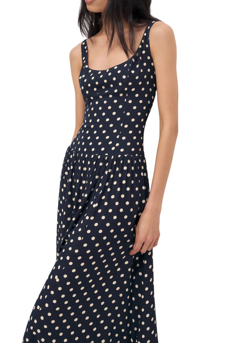 Bellarose Polka Dot Dress, Alternate, color, ORION DOT