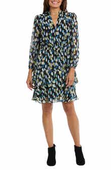 Yuryu Tiered Long Sleeve Dress