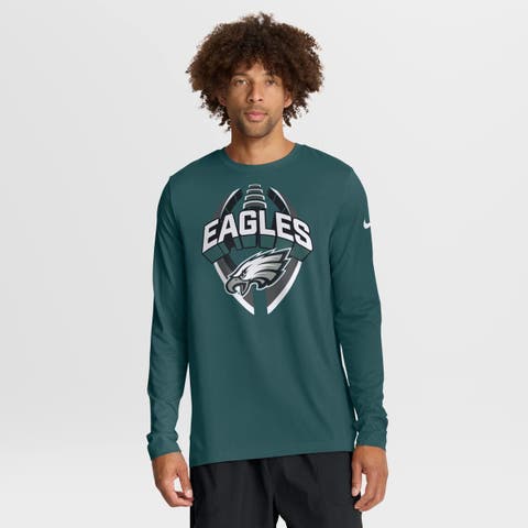 Men's Nike Midnight Green Philadelphia Eagles Primetime Legend Icon Performance Long Sleeve T-Shirt
