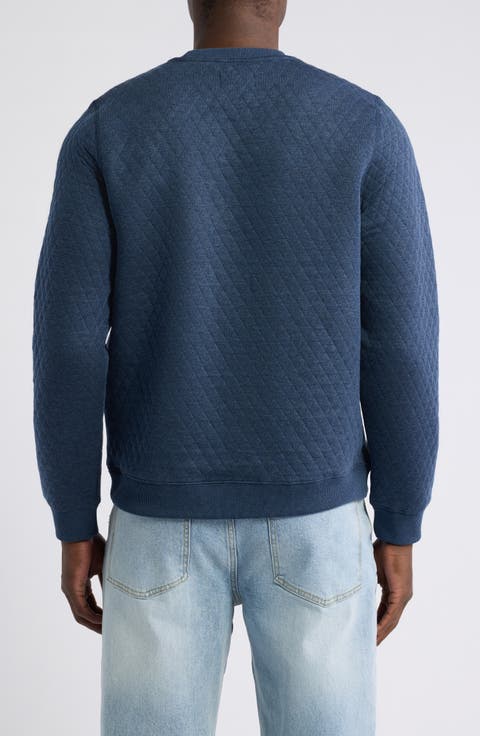 Corbet Lightweight Diamond Quilted Sweatshirt