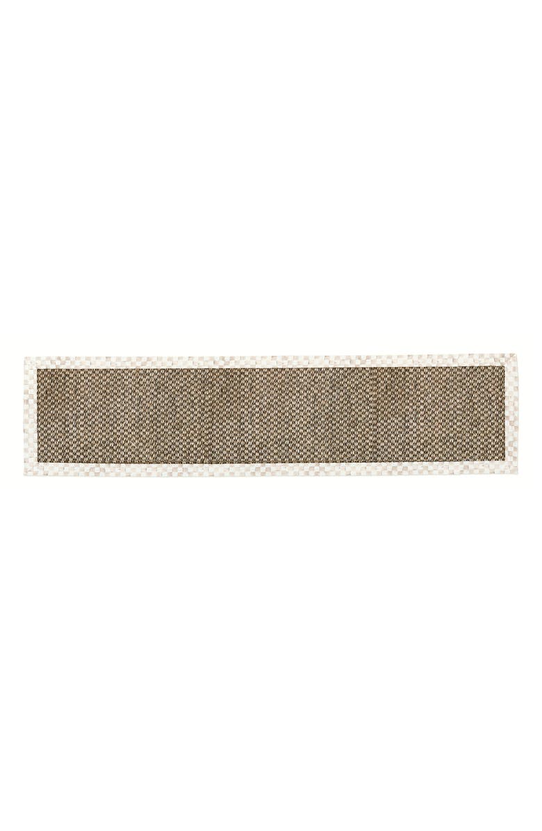 MACKENZIE CHILDS Mocha Check Chunky Sisal Rug, Main, color, Mocha