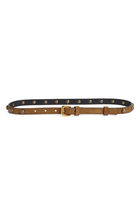 Studded Skinny Belt