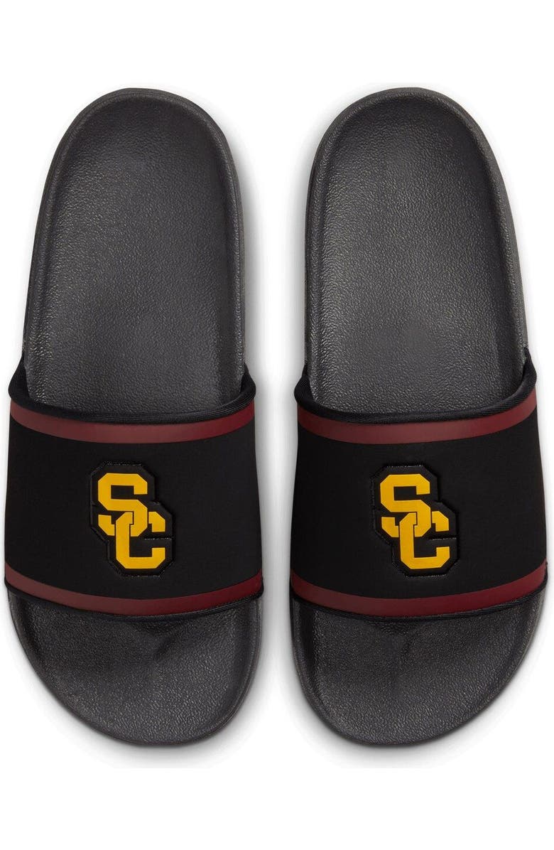 Nike USC Trojans Off-Court Wordmark Slide Sandals, Main, color,
