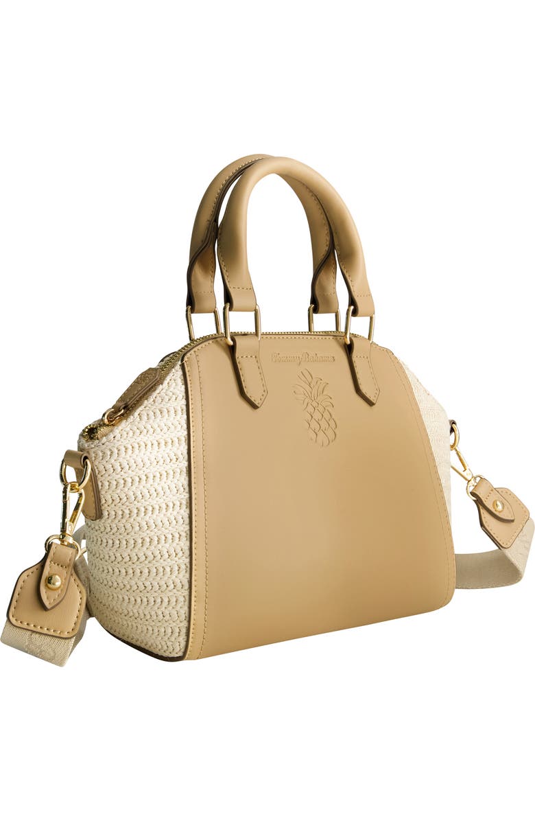 Tommy Bahama Logo Debossed Large Satchel Bag, Alternate, color,