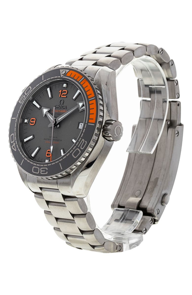 Watchfinder & Co. Omega Preowned 2021 Planet Ocean 215.90.44.21.99.001 Bracelet Watch, 44mm, Alternate, color, Grey