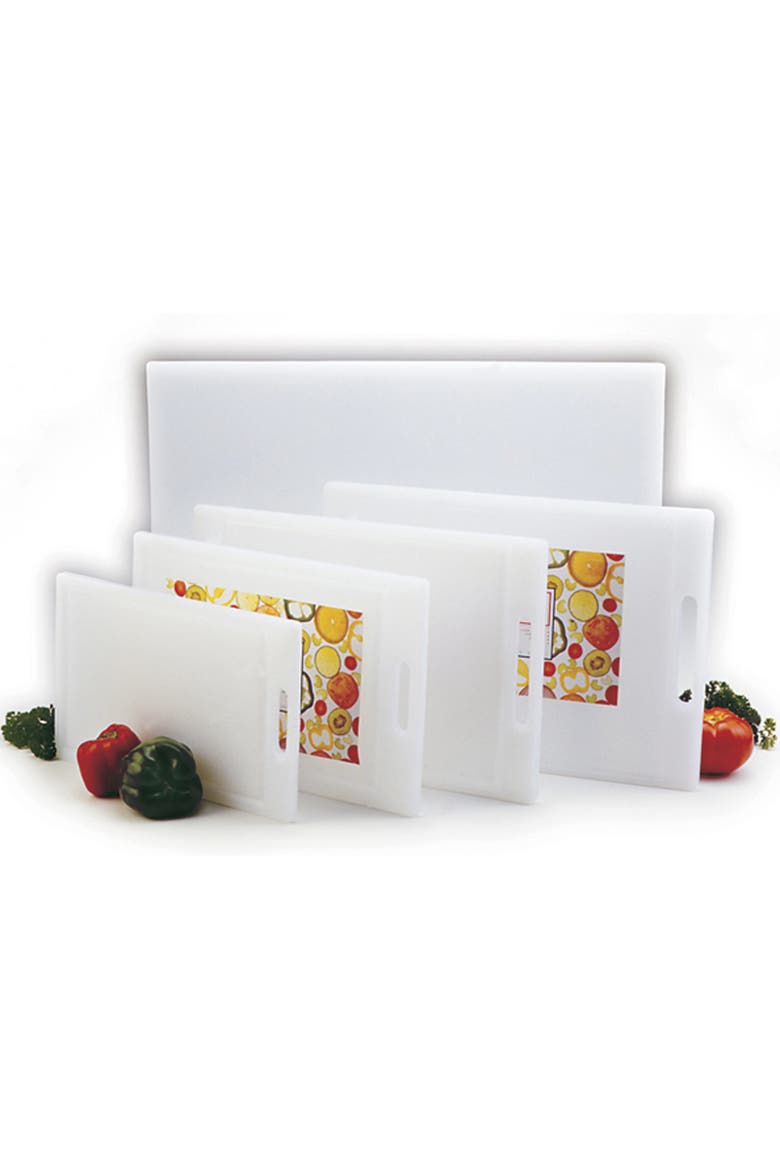 Professional 12-Inch x 18-Inch Cutting Board with Juice Groove, White, Alternate, color, White
