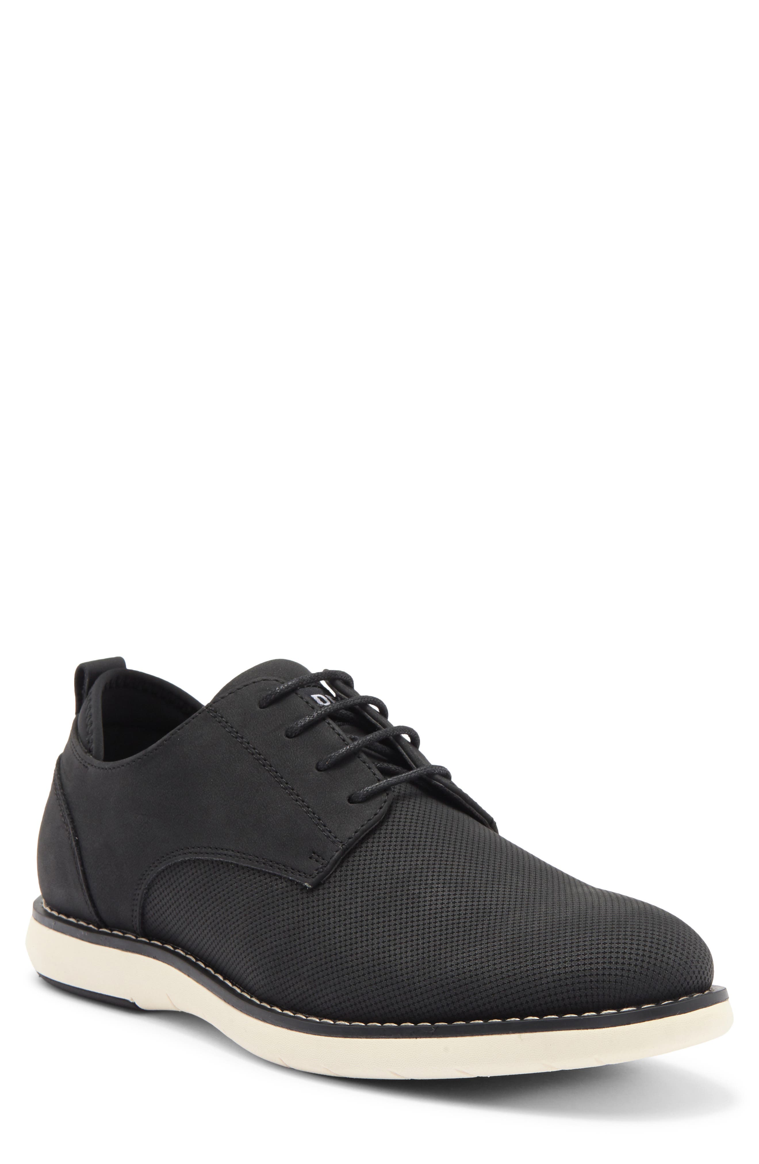 Steve Madden Sammir Derby, Main, color, Black Suede Pu