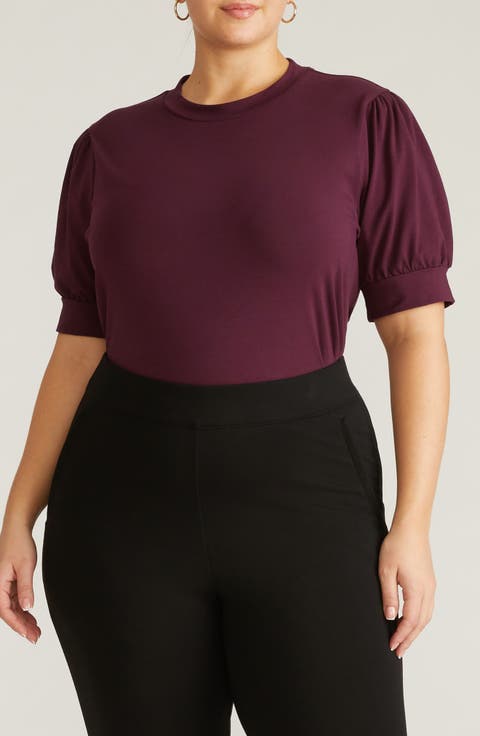 Puff Sleeve Top (Plus)