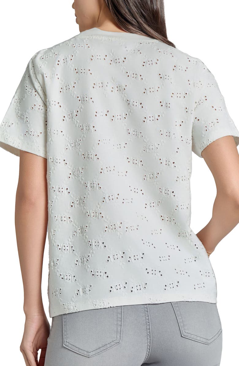 Jones New York Boxy Eyelet Pocket T-Shirt, Alternate, color, 