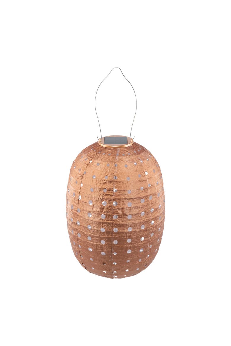 Soji Stella - Barrel Swiss Dot - Solar Lantern, Alternate, color, Copper