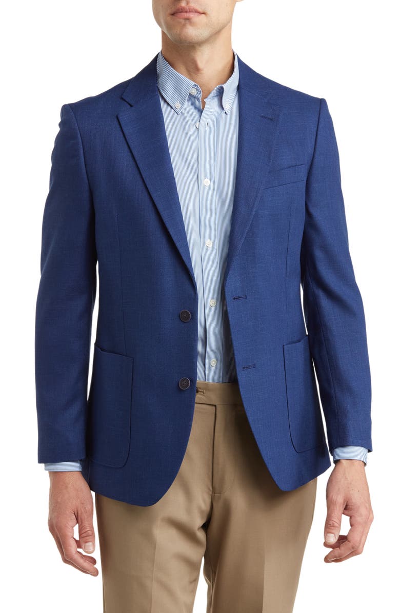Nautica Jensen Tailored Fit Solid Notch Lapel Active Stretch Sport Coat, Main, color,