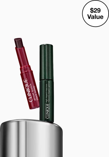 Cult Classics on the Go: High Impact Mascara + Black Honey Lip Mini Gift Set $29 Value