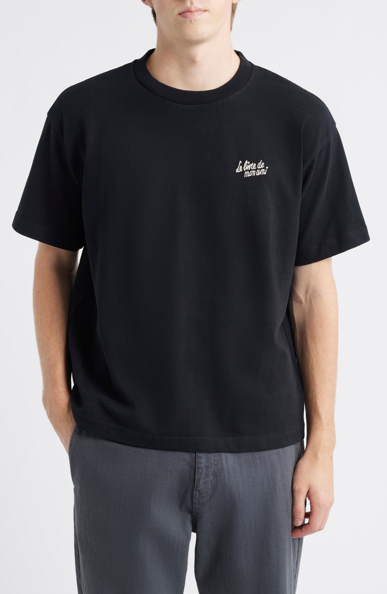 Percival Le Livre de Mon Ami Oversize Graphic T-Shirt, Main, color, Black