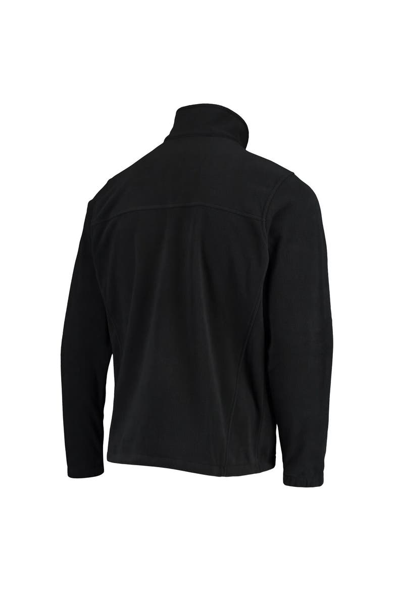 Men's Columbia Black Oregon State Beavers Flanker III Fleece Team Full-Zip Jacket, Alternate, color, Black