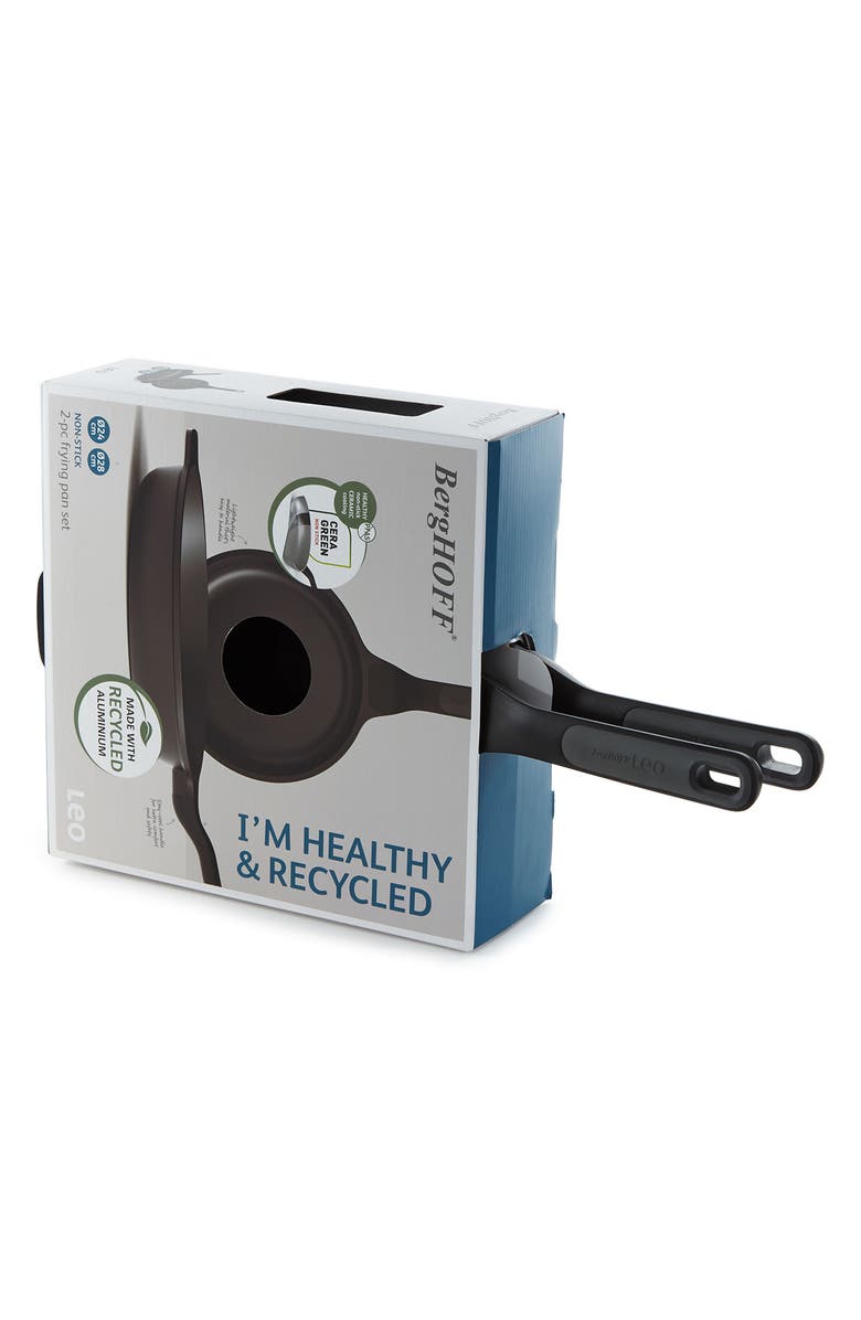 BergHOFF Leo Stone 2-Piece Fry Pan Set, Alternate, color, Black