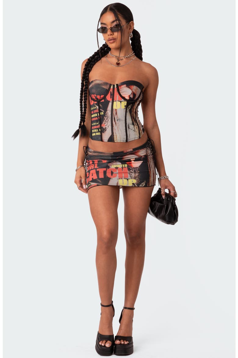 City Girl Photo Print Skirt, Alternate, color, MIX