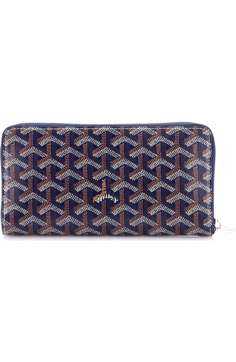 Pre-Owned Goyard Matignon Zip Wallet Coated Canvas with Leather, Alternate, color,