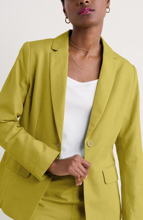 Erica Linen & Organic Cotton Blazer