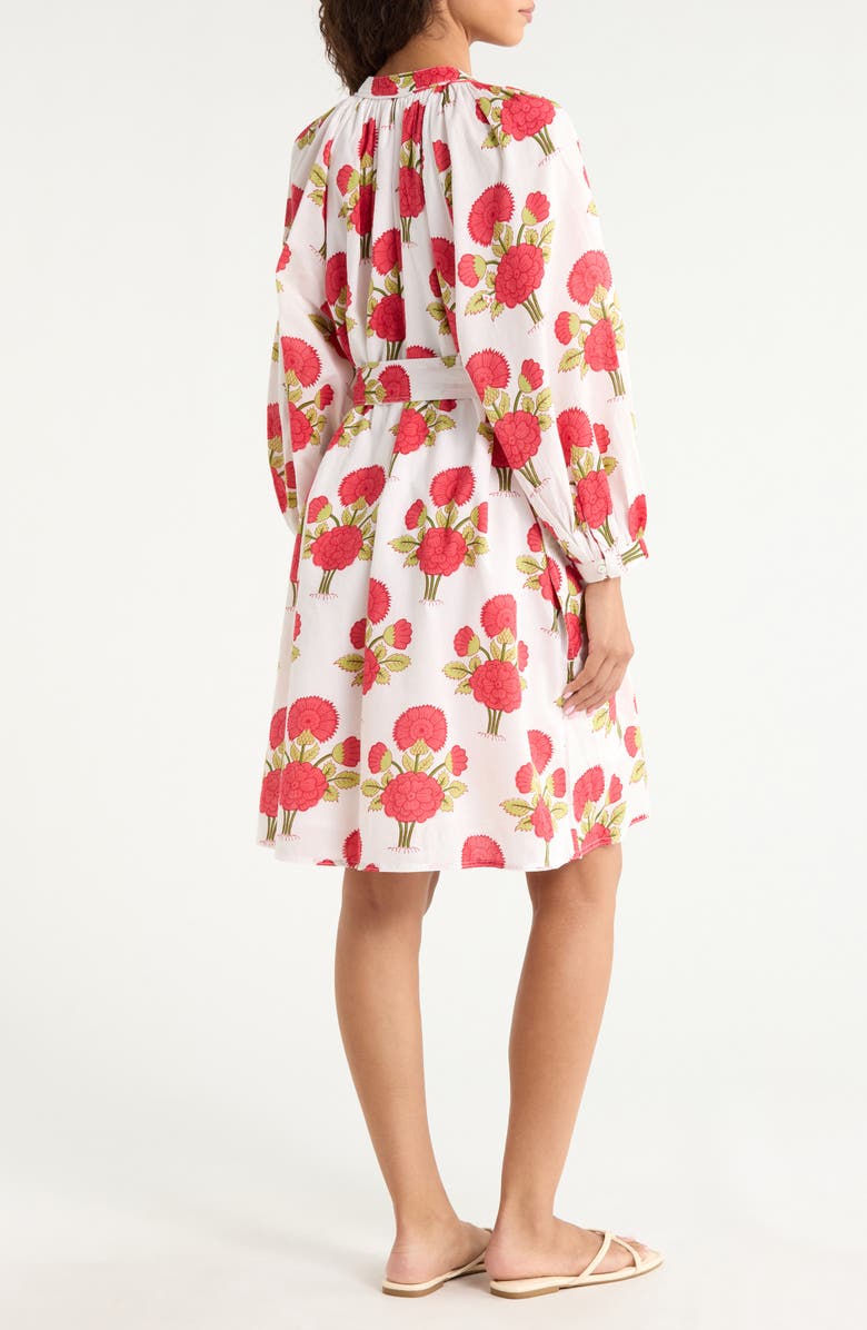 Faherty Kaia Floral Print Long Sleeve Dress, Alternate, color, Bloom Poem
