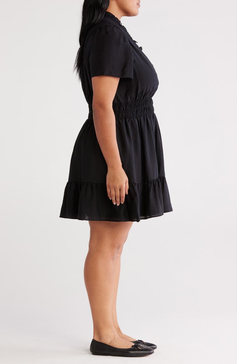 Caslon<sup>®</sup> Ruffle Detail Dress, Alternate, color, Black