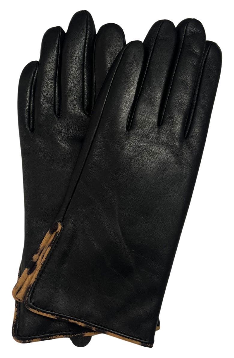 MARCUS ADLER Leather Gloves, Main, color, Black