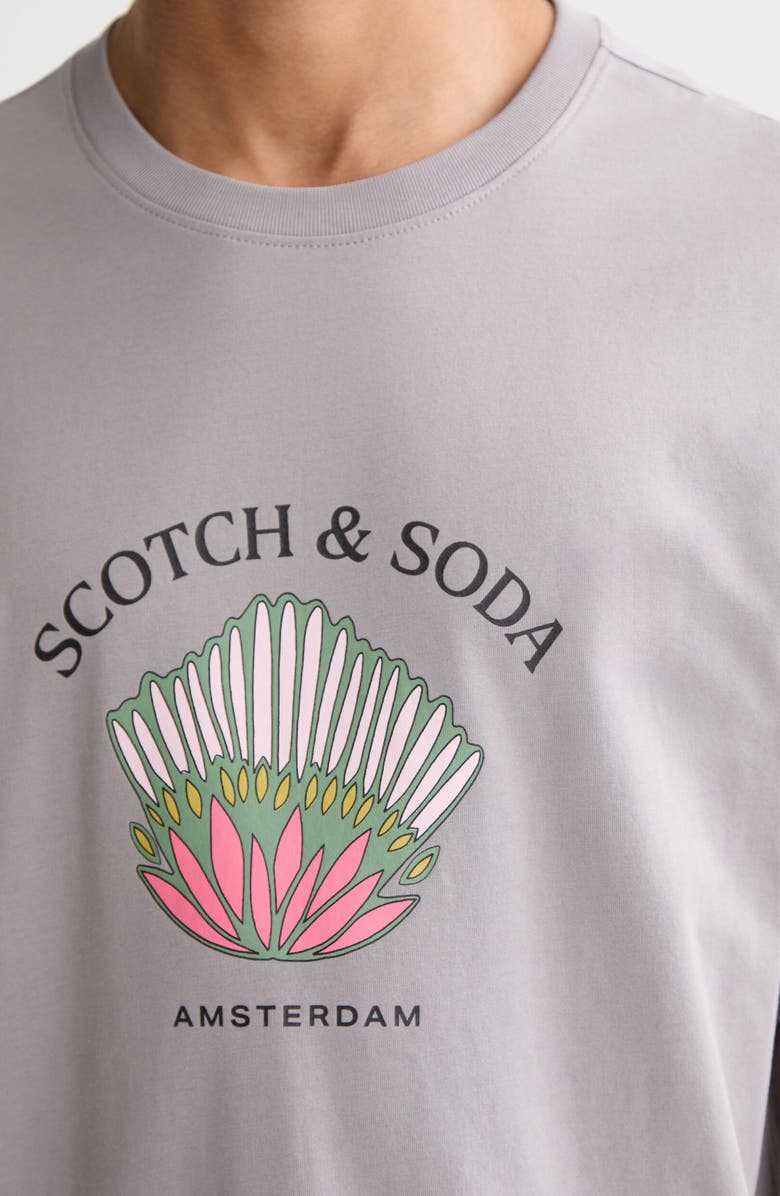 Scotch & Soda Regular Fit Artwork Graphic T-Shirt, Alternate, color, Gull