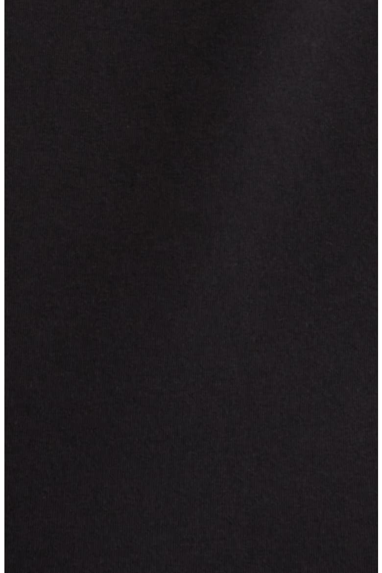 Scallop Jewel Neck Stretch Cotton T-Shirt, Alternate, color, ANNE BLACK