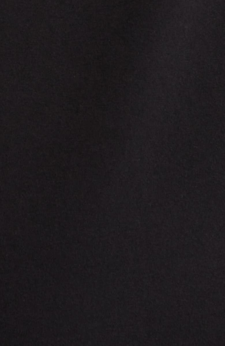 AK ANNE KLEIN Scallop Jewel Neck Stretch Cotton T-Shirt, Alternate, color, Anne Black