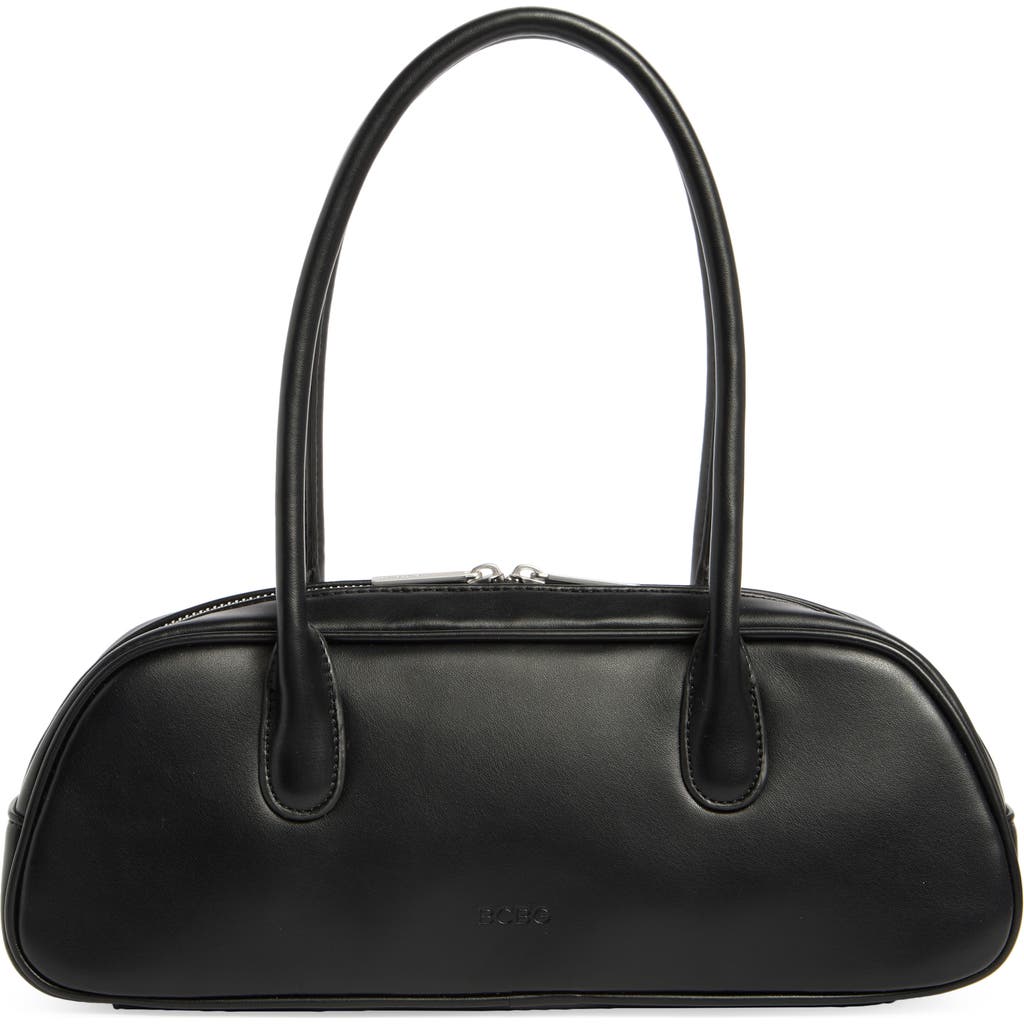 Bcbg Angled East/west Shoulder Bag In Black