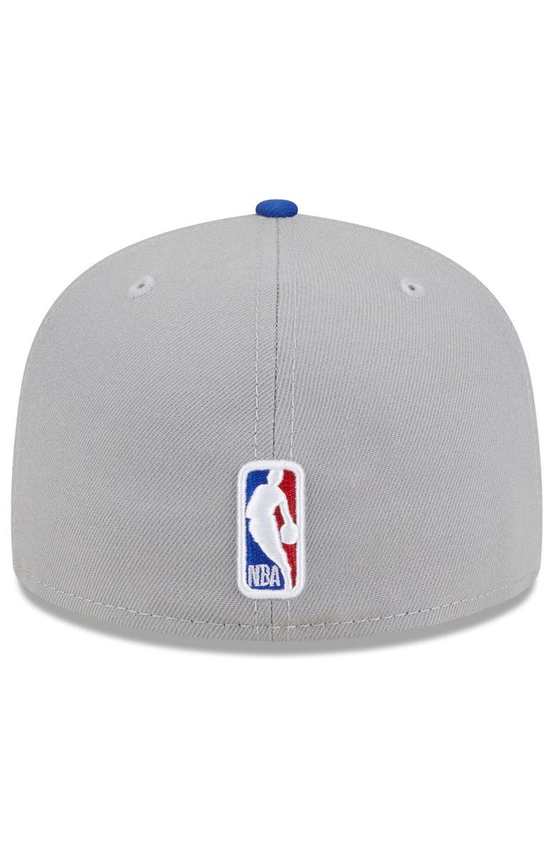 New Era Men's New Era  Gray/Blue New York Knicks 2023 NBA Draft Two-Tone 59FIFTY Fitted Hat, Alternate, color, 