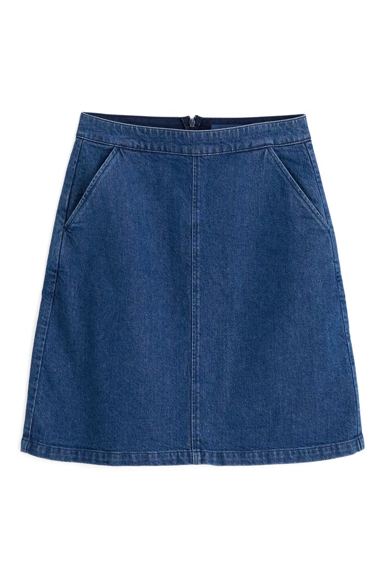 Dovetail Denim Skirt, Alternate, color, MID WASH TIDE