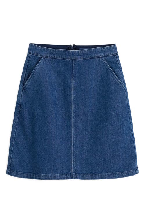 Seasalt Cornwall Dovetail Denim Skirt In Blue