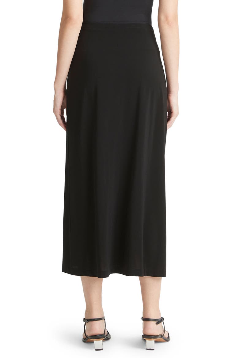Pull-On Midi Skirt, Alternate, color, BLACK