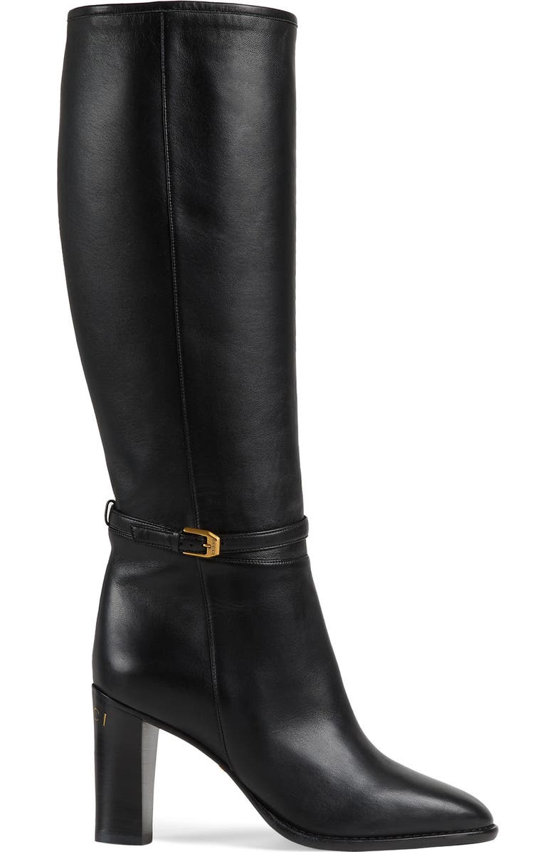 Gucci Finn Block Heel Tall Boot, Alternate, color,