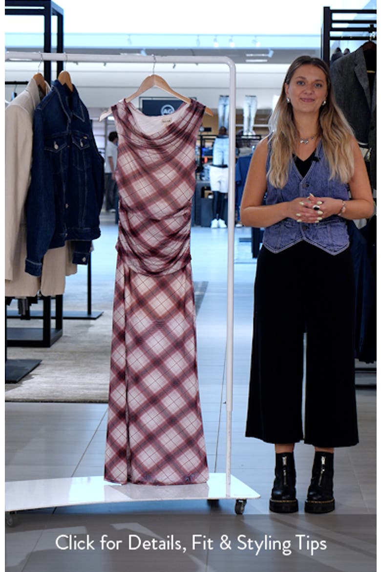One-Shoulder Mesh Maxi Dress video