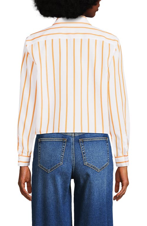 Lands' End No Iron Boxy Cropped Shirt