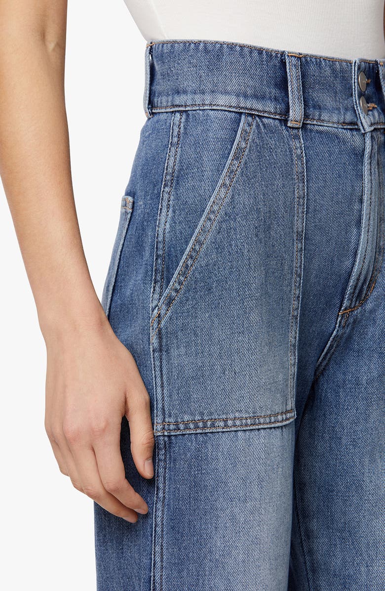 Joe's The Blake Utility Raw Hem Crop Wide Leg Jeans, Alternate, color, 